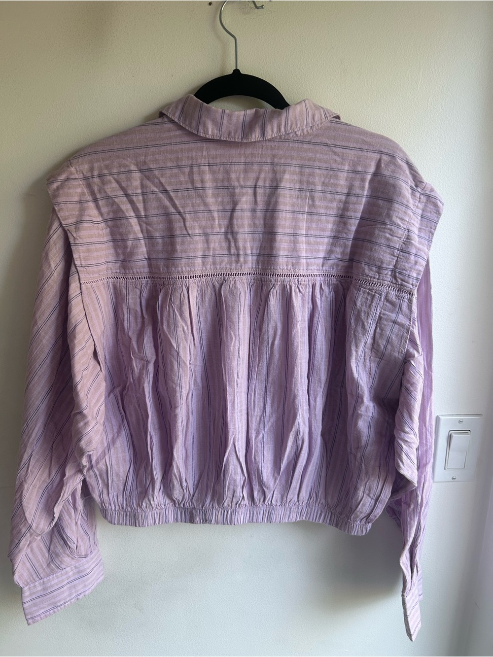 Anthropologie Pilcro Flared Shoulder Buttondown Shirt. Size L. NWTs - Picture 8 of 8